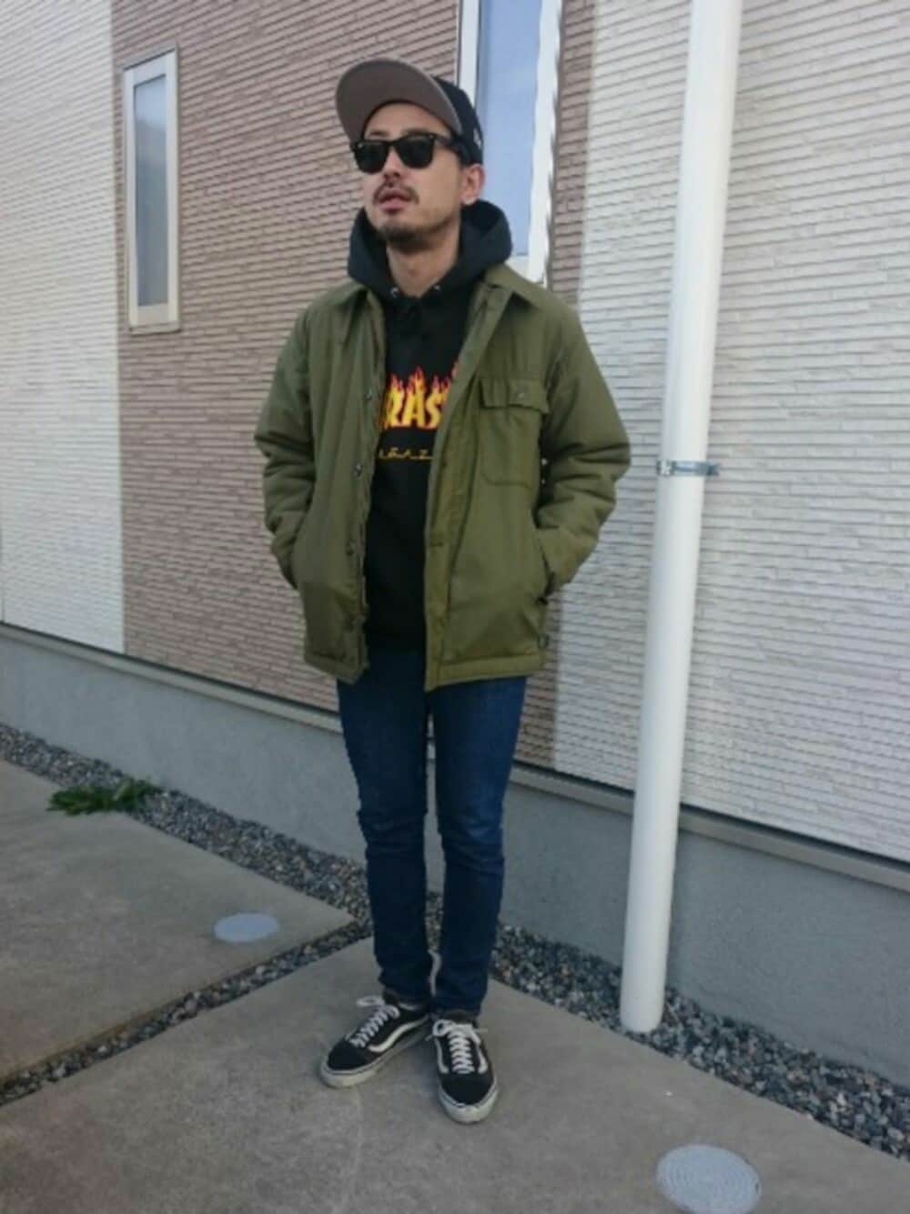 a2 デッキ ジャケット コーデ