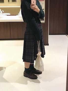 「J.M. WESTON（ジェイエムウエストン）のアイテム」を使った、ayakoさん（レディース・159cm）の秋コーディネート