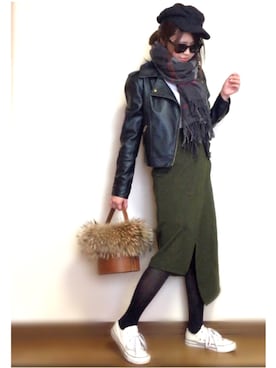Miiさん（レディース・159cm）の冬コーディネート