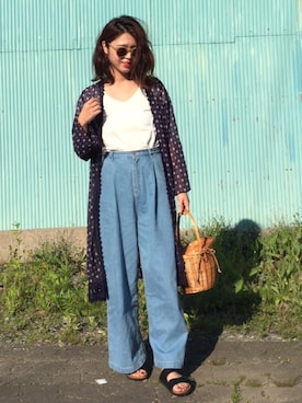 「gooutwith」｜Miiさん（レディース・159cm）の夏コーディネート
