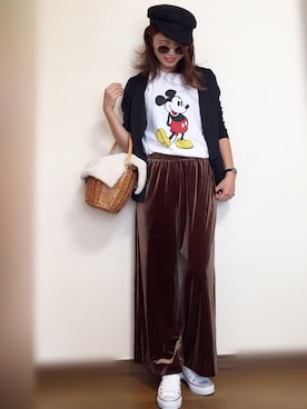 「Daniel Wellington（ダニエルウェリントン）の販売終了クラシックペティット アッシュフィールド32mm（アナログ腕時計）」を使った、Miiさん（レディース・159cm）の秋コーディネート