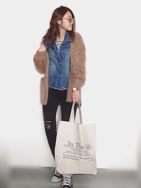 「Bou Jeloud」｜「アイテム（ジャケット/アウター）」を使った、Miiさん（レディース・159cm）の秋コーディネート