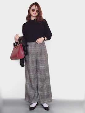 「EGOIST（エゴイスト）のアイテム（アクセサリー）」を使った、Miiさん（レディース・159cm）の冬コーディネート
