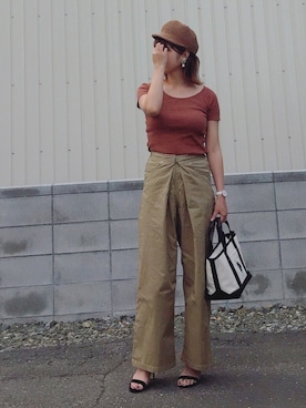 「KIKIのアイテム」を使った、Miiさん（レディース・159cm）の夏コーディネート