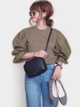 「ROXD（ロッド）のアイテム（リング）」を使った、Miiさん（レディース・159cm）の秋コーディネート