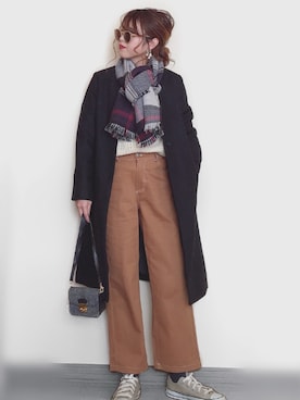 「SonnyLabel」｜「アイテム（財布/小物）」を使った、Miiさん（レディース・159cm）の冬コーディネート