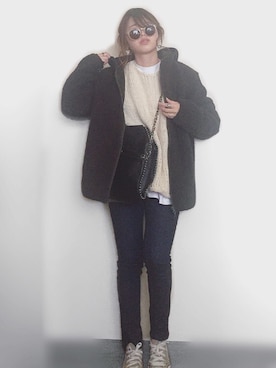 Miiさん（レディース・159cm）の冬コーディネート
