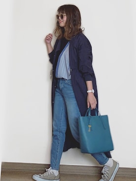 「zucca」｜「アイテム（その他アウター）」を使った、Miiさん（レディース・159cm）の春コーディネート
