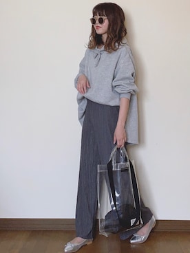「perkyroom」｜「アイテム（バレエシューズ）」を使った、Miiさん（レディース・159cm）の春コーディネート