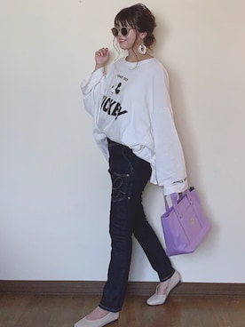 「Aco Design（アコデザイン）のアイテム」を使った、Miiさん（レディース・159cm）の春コーディネート