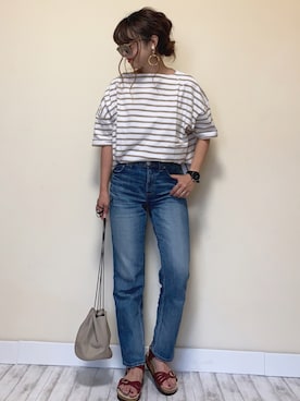 「SaaCha（サーチャ）のアイテム」を使った、Miiさん（レディース・160cm）の夏コーディネート