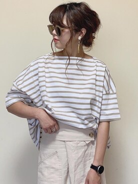 「SaaCha（サーチャ）のアイテム」を使った、Miiさん（レディース・160cm）の夏コーディネート