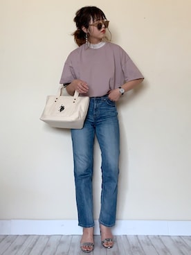 「SaaCha（サーチャ）のアイテム」を使った、Miiさん（レディース・160cm）の夏コーディネート