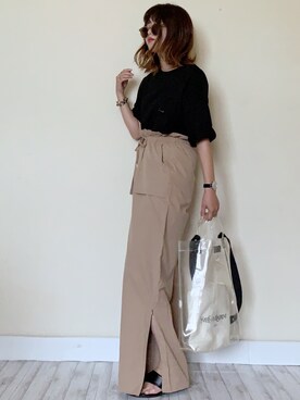 「LIBRÉM（リブレム）のアイテム（トップス）」を使った、Miiさん（レディース・160cm）の夏コーディネート