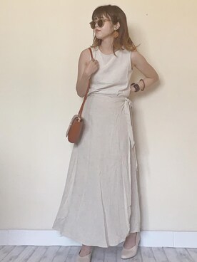「ZAKKA-BOX（ザッカボックス）のアイテム（アクセサリー）」を使った、Miiさん（レディース・159cm）の夏コーディネート