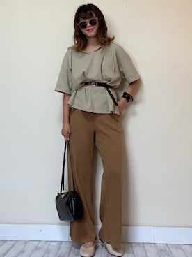 「LIBRÉM（リブレム）のアイテム」を使った、Miiさん（レディース・159cm）の夏コーディネート