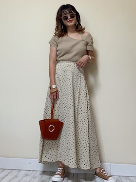 「LIBRÉM（リブレム）のアイテム」を使った、Miiさん（レディース・159cm）の夏コーディネート