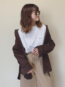 「LIBRÉM（リブレム）のアイテム」を使った、Miiさん（レディース・159cm）の秋コーディネート