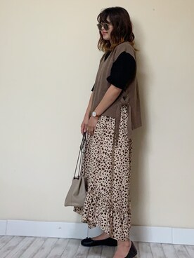 「LIBRÉM（リブレム）のアイテム」を使った、Miiさん（レディース・159cm）の秋コーディネート