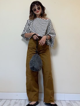 「LIBRÉM（リブレム）のアイテム」を使った、Miiさん（レディース・159cm）の秋コーディネート