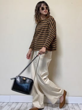 「LIBRÉM（リブレム）のアイテム」を使った、Miiさん（レディース・159cm）の秋コーディネート