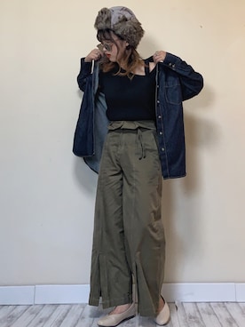 「LIBRÉM（リブレム）のアイテム」を使った、Miiさん（レディース・159cm）の秋コーディネート