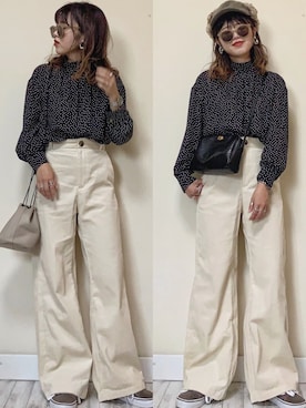 「LIBRÉM（リブレム）のアイテム」を使った、Miiさん（レディース・159cm）の秋コーディネート