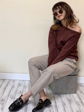 「LIBRÉM（リブレム）のアイテム」を使った、Miiさん（レディース・159cm）の秋コーディネート