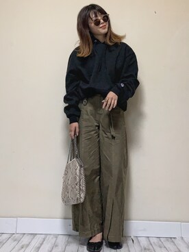 「LIBRÉM（リブレム）のアイテム」を使った、Miiさん（レディース・159cm）の秋コーディネート