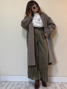 「LIBRÉM（リブレム）のアイテム」を使った、Miiさん（レディース・159cm）の秋コーディネート