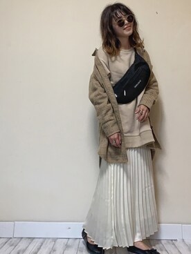 「LIBRÉM（リブレム）のアイテム」を使った、Miiさん（レディース・159cm）の秋コーディネート