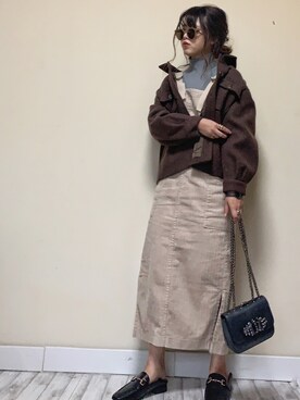 「LIBRÉM（リブレム）のアイテム」を使った、Miiさん（レディース・159cm）の秋コーディネート