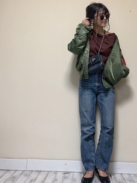 「LIBRÉM（リブレム）のアイテム」を使った、Miiさん（レディース・159cm）の秋コーディネート