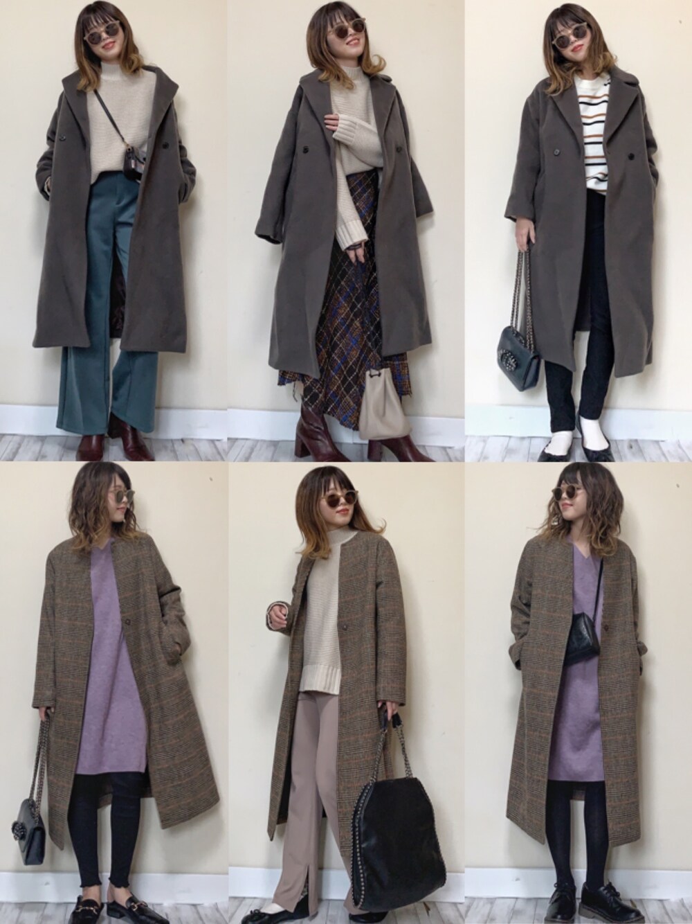 「冬アウター着回しチャレンジ、カジュアルコーデ、オトナカジュアル、ロングコート、Traditional Weatherwear、LIPSTAR、着回しコーデ、冬コーデ、冬アウター、ワンピース」｜「Traditional WeatherwearのHAVANT（ステンカラーコート、グリーン系）」を使った、Miiさん（レディース・159cm）の冬コーディネートの1枚目の写真