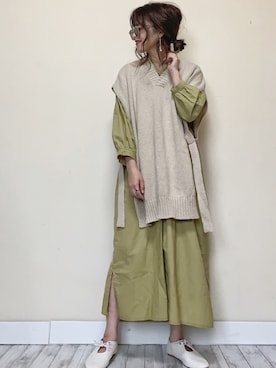 「LIBRÉM（リブレム）のアイテム」を使った、Miiさん（レディース・159cm）の春コーディネート