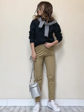 「LIBRÉM（リブレム）のアイテム」を使った、Miiさん（レディース・159cm）の春コーディネート