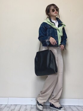 「LIBRÉM（リブレム）のアイテム」を使った、Miiさん（レディース・159cm）の春コーディネート