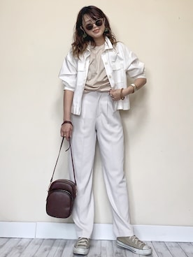 「fredy repit（フレディレピ）のアイテム（ブルゾン）」を使った、Miiさん（レディース・159cm）の春コーディネート