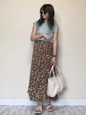 「RODE SKO」｜「アイテム（アナログ腕時計）」を使った、Miiさん（レディース・159cm）の夏コーディネート