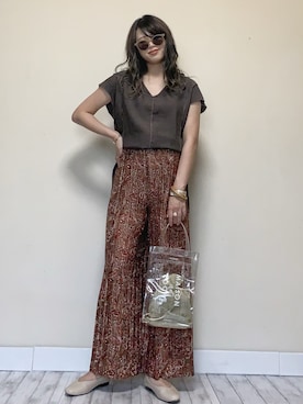 「studio CLIP（スタディオクリップ）のアイテム」を使った、Miiさん（レディース・159cm）の夏コーディネート