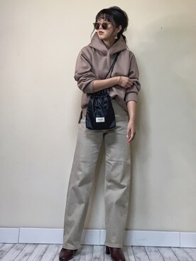 「AmbreNeige」｜「アイテム（パーカー）」を使った、Miiさん（レディース・159cm）の秋コーディネート