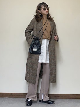 「スウエット」｜「アイテム（その他アウター）」を使った、Miiさん（レディース・159cm）の秋コーディネート