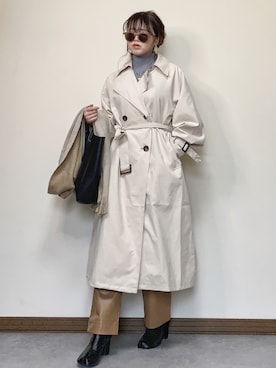 「sesenta（セセンタ）の【sesenta】足袋（タビ）ショートブーツ（7cmヒール）（ブーツ）」を使った、Miiさん（レディース・159cm）の冬コーディネート