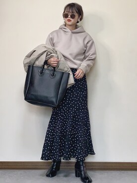 「SonnyLabel」｜「アイテム（モッズコート）」を使った、Miiさん（レディース・159cm）の冬コーディネート