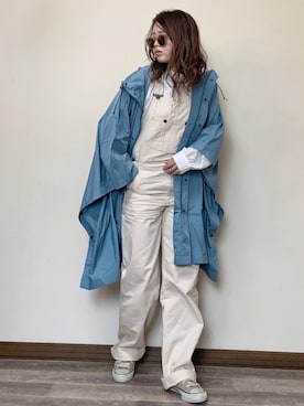 「Traditional Weatherwear」｜「アイテム（オールインワン・サロペット）」を使った、Miiさん（レディース・159cm）の春コーディネート
