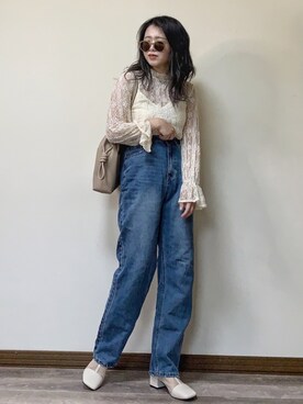 「FUN.TRINITY（ファン トリニティー）のアイテム」を使った、Miiさん（レディース・159cm）の春コーディネート