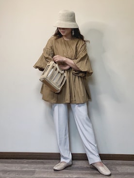 「Bou Jeloud」｜「アイテム（アクセサリー）」を使った、Miiさん（レディース・159cm）の夏コーディネート