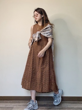 「MAMACASAR（ママカサル）のアイテム」を使った、Miiさん（レディース・159cm）の夏コーディネート