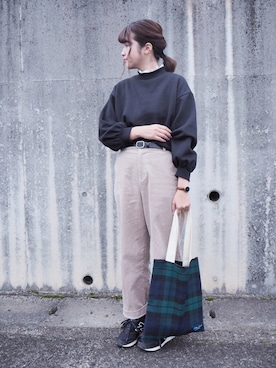 「URBAN RESEARCH DOORS（アーバンリサーチドアーズ）のコーデュロイパンツ（その他パンツ）」を使った、eicoさん（レディース・158cm）の冬コーディネート