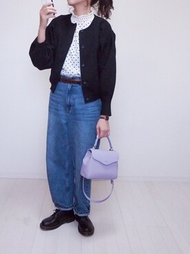 「Dr. Martens（ドクターマーチン）のDr.Martens (ドクターマーチン)/1461 3EYE GIBSON SHOES（その他シューズ）」を使った、eicoさん（レディース・158cm）の春コーディネート